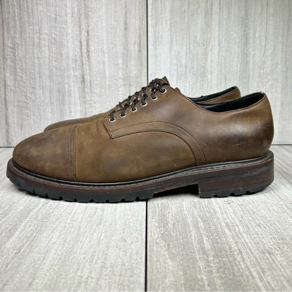 Thursday Boot Company Statesman Burnt Copper Leather Derby Shoes Mens Size 13 - Picture 3 of 12